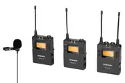 UWMIC9-Kit2-RX9+TX9+TX9 2 PERSON WIRELESS LAVALIER MICROPHONE SYSTEM WITH PORTABLE DUAL-CHANNEL CAMERA-MOUNTABLE RECEIVER
