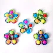 Pop Fidget Spinner Toys 5 Pack, Tie-Dye Popper Spinner Set, Christmas,SquidGame