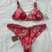 NWT Volcom Women's Sea U Soon Vneck Two Piece Bikini
