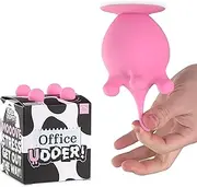 Bubblegum Stuff Office Udder - Squishy Silicone Cow Udder Stress Relief Desk Toy - Suction Cup Stress Reliever - Fun, Discreet Stress-Busting Gift for Coworkers, Bosses, or Anyone Who Needs a Squeeze!