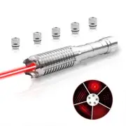 X9-S Adjustable Focus 520nm Visible Green Laser Pointer 650nm Red Laser Torch