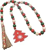 Hoement Christmas Tree Hang Tag Christmas Decor Party Decoration Xmas Decorations Bead Tassel Pendant Beaded Garland Wedding Ornaments Wreath Holiday Decor Xmas Garland Rope