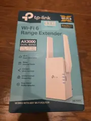 TP-Link AX3000 Dual Band Mesh Wi-Fi 6 Range Extender Booster (RE705X) UK Plug