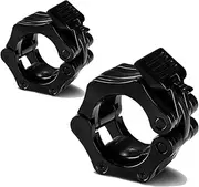 G5 HT SPORT Pair of Black and Red Olympic Barbell Stoppers 30MM and 50MM Disc Locks, Collar Clips, Barbell Closure, Body Pump Accessories, Olympic Bar Clamps, Fitness, Weightlifting