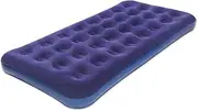 JEAOUIA Twin Size Air Mattress for Inflatable - Portable Blue Blow Up Mattresses with Flocked top - Single Foldable Air Bed for Tent Camping Home Travel Backpacking
