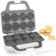Mini Waffle Maker Machine Tiny Bites Iron for Kids Bake 8 X 2 Small Compact Easy