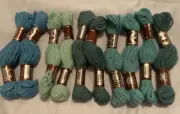 10 X DMC LAINE COLBERT WOOL SKEINS LOT BULK NO 11