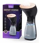 Handheld garment steamer for wrinkle removal, compact for home, travel, office