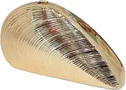 [Bagkeak] Trendy Beautiful Acrylic Evening Bag Stylish Shiny Thread Clutch Handbag Y2K Beautiful Party Purse for Women 2025, Champagne