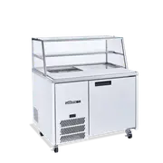 Williams Jade Sandwich - One Door White Colorbond Prep Counter Refrigerator With Blown Air Well