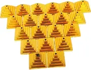 TOGEVAL 20pcs Small Flag Stand Office Flag Holder Polished Base for Home Office Decor Portable Desk Accessories