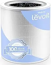 LEVOIT Core 400S-P Replacement Filter, Genuine Core 400S-RF Air Purifier Filters, Supports HEPA Sleep Mode, High-Efficiency Activated Carbon for Removal of Smoke, Odor, Allergens, Pollen, 1 Pack