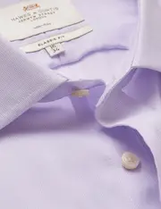 Hawes & Curtis Non Iron Lilac & White Classic Shirt Size: 18" collar, 38" sleeve