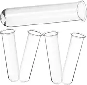 Toddmomy 5Pcs Transparent Test Tube Vases for Hydroponic Plants Plant Propagation Station Sturdy Glass Flower Terrarium Space Saving for Home Decoration