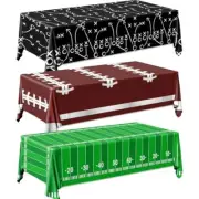Football Party Decorations Tablecloth Disposable Plastic Touchdown Table Cover