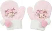 Sanrio 251933 Kids' Stretch Mittens, My Melody Gloves, For Kids, Cold Protection,