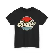 Retro Auntie T-Shirt, Vintage Style Graphic Tee, Gift for Aunt, Cool Aunt Shirt