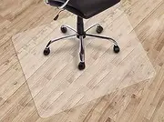 Wooden Floor Chair Mat, Clear Floor Protector, Desk Chair Mat for Wooden Floor Carpet Protector 60 * 120CM Non-Slip Office Clear Chair Mat Eco-Friendly(70 * 140CM)