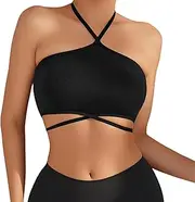 [zoogobee] Women's Vests & Bra Shirts Camisole Top Spaghetti Strap Lined Seamless Camisole Tank Yoga Crop Tops