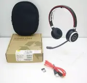 Jabra EVOLVE 65 UC Stereo Bluetooth USB PC Headset with Link 370 Adapter Dongle