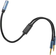 TINEASUR Precision-Made Headphone Mic y Splitter Cable Aux Earphone Jack Adapter Cord Stable Flexible