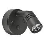 Narva 12V Black Interior Lamp With Touch Switch & 2A USB Socket - 87477