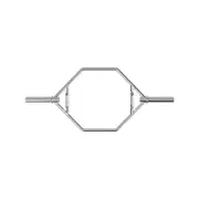 Costway 142cm Olympic Hex Barbell Bar Trap Weight Lifting Shrug Deadlift w/2 Snap Springs Gym Home