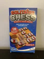 ThinkFun Solitaire Chess Magnetic Travel Puzzle - Engaging Logic Game & STEM ...
