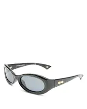 Le Specs Nightcrawler Oval Sunglasses, 55mm