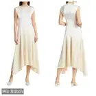 Alejandra Alonso Rojas Womens Dip-Dye Silk Midi Dress 6
