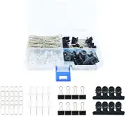 Binder Clips Paper Kit Variety Standard, Multicolour, Silver and Black