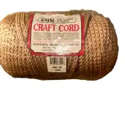 Bonnie Macrame Braid 6mm Craft Cord pecan chip 100 Yards vintage new Pepperell