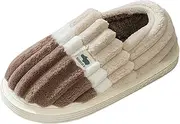 [Generic] Slippers Open Men Furry Couples Warm Toe Keep Flat Home Shoes Slipon Plush Winter Men's Slipper Mens Slippers 12/13