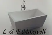 Bathroom Freestanding Bath Tub Acrylic - 1500mm x750mm x600mm RECTANGLE SHAPE