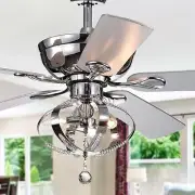 Tatiana 52-inch Lighted Ceiling Fan Royal Chandelier Remote Controlled