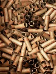 975. ROLLS PRE-FORMED QUARTERS COIN PAPER CRIMPED TUBES ( HOLDS $10 EACH ) BOXED