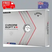 Callaway 2022 Chrome Soft X LS Golf Balls (3-Pack) Golfing Pack NEW AU STOCK