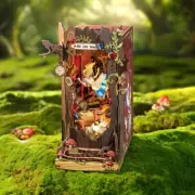 Rolife Fall into Wonder DIY Book Nook Shelf Insert DIY Miniature Dollhouse Gifts