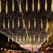 8PCS LED Meteor Shower Light Christmas String Light Waterproof Fairy Warm Light