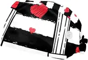 [FVQL] Pack of 2 Surgical Cap Scrub Cap with Buttons, Heart Love and Lipstick Pattern