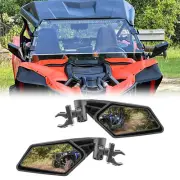 UTV 2'' Adjustable Rear-View Side Mirrors For Can-Am Commander 800 1000 R Max