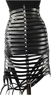 [CAMIXGQN] Sexy Gothic Leather Suspenders Bondage Straps Stocking Body Lingerie Fashion Women Leather Harness Underwear Garter Belt