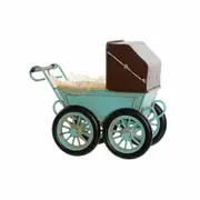 Decorative Figure Dkd Home Decor Mo-186345 Blue Brown Car Vintage 19 x 11 x 16.5 Cm