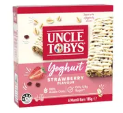 2 x Uncle Tobys Muesli Bars Yoghurt & Strawberry 6 Pack 185g