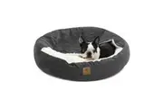 Charlie's Snookie Calming Hooded Dog Bed in Corduroy Charcoal (Small, Medium, Large)