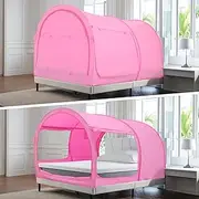 Alvantor Bed Canopy Tents Dream Privacy Space Sleeping Tents Indoor Pop Up Portable Frame Curtains Breathable Cottage (Mattress Not Included) Reducing Light