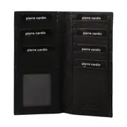 Pierre Cardin Mens Italian RFID Protected Leather Suit Wallet - Black