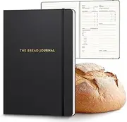 The Bread Journal Gold - Bakers Recipe Book to Write in Your Own Recipes & Record Details - Bread Making Recipe Journal for Own Recipes - Gifts for Bread Bakers - Soft Vegan Leather Recipe Book - 128