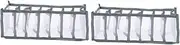 Zerodeko 2pcs Clothes Storage Box Drawer dividers Wardrobe Storage Organiser Clothes Storage Organizer Clothing Drawer Storage Wardrobe Drawer Organizer for Clothes Washable Leggings Mesh