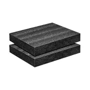 Polyethylene Foam 16X12X2Inch Polyethylene Foam Sheet Thick Foam Padding Foam Inserts for Crafts Polyethylene Foam Pad Black